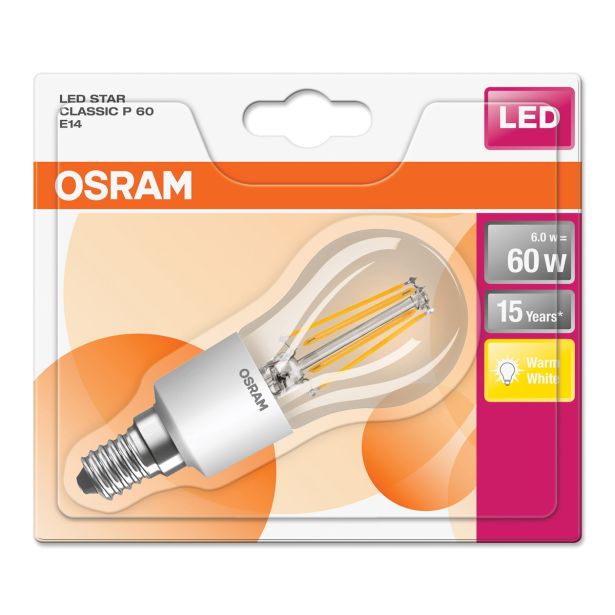 LED ŽARNICA E14 OSRAM ST CLP60 6W/827 220-240V FILAMENT