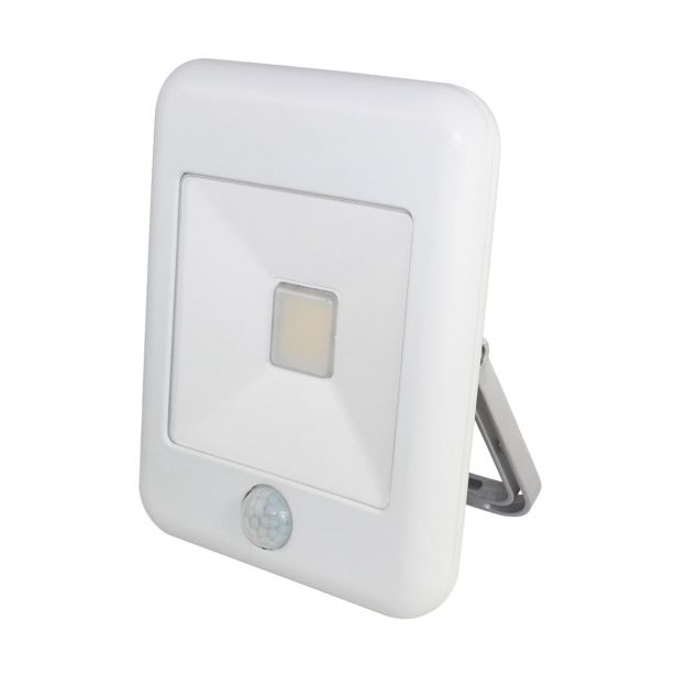 LED ZUNANJI REFLEKTOR COMMEL DECO 10W S SENZORJEM BELI