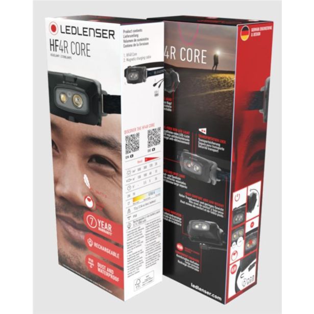 LEDLENSER HF4R CORE, ČRNA