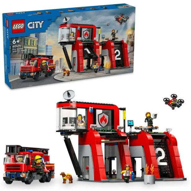 LEGO' CITY 60414 GASILSKA POSTAJA Z GASILSKIM VOZILOM
