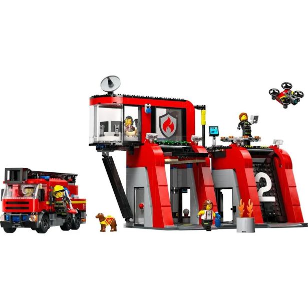 LEGO' CITY 60414 GASILSKA POSTAJA Z GASILSKIM VOZILOM