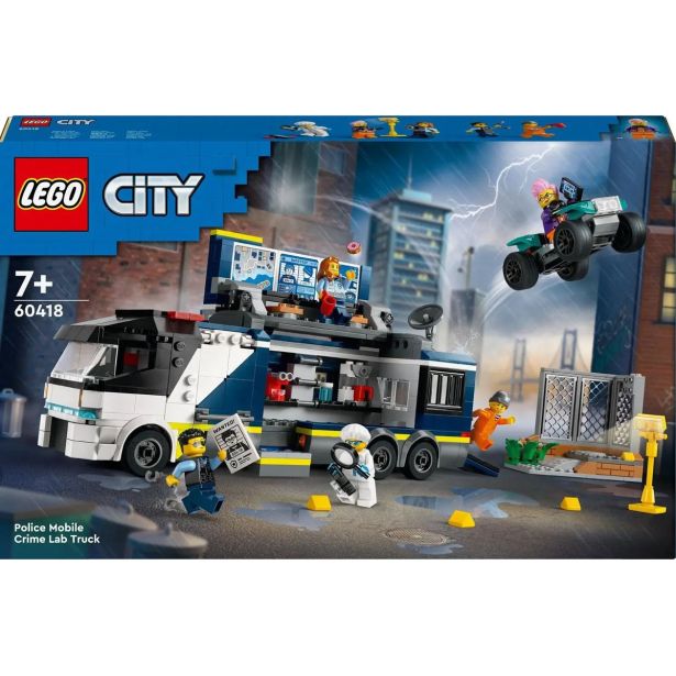 LEGO' CITY 60418 POLICIJSKI MOBILNI FORENZIČNI LABORATORIJ