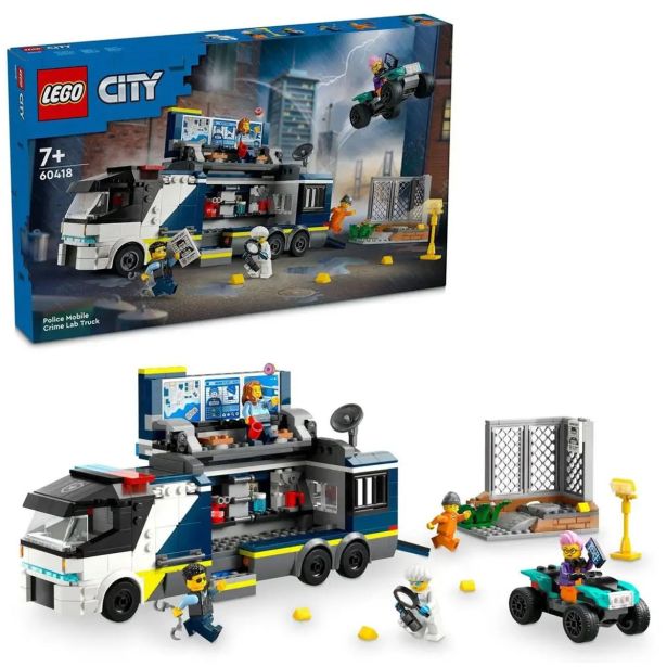 LEGO' CITY 60418 POLICIJSKI MOBILNI FORENZIČNI LABORATORIJ