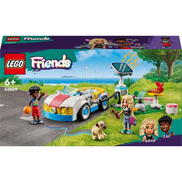 LEGO' FRIENDS 42609 ELEKTRIČNI AVTO IN POLNILNICA