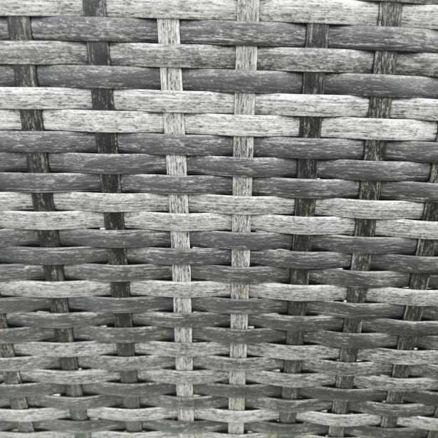 GARNITURA UMETNI RATAN BIVA LEON 3-DELNA SIVA