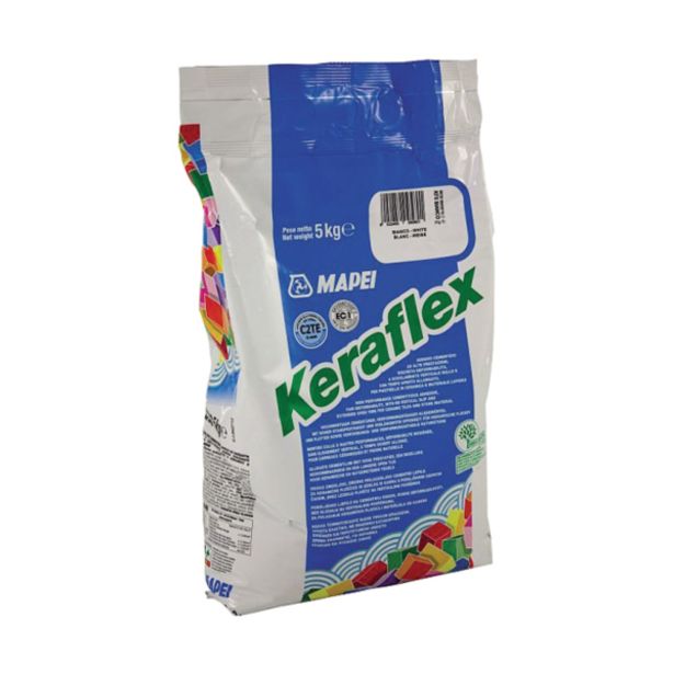 LEPILO ZA PLOŠČICE MAPEI KERAFLEX WHITE 5 KG C2TE