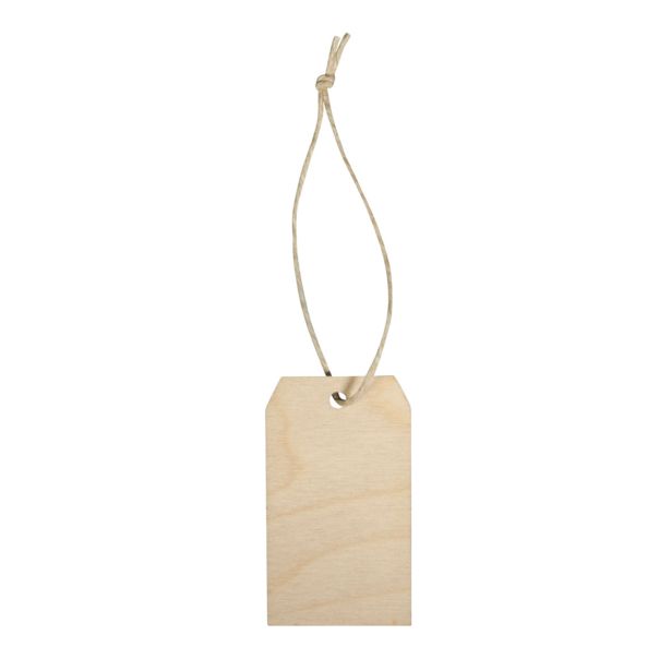 LESENI USTVARJAL. DODATKI RAYHER LESEN OBESEK TAG, NATUR 4.5X8X0.3CM, 6 KOSOV