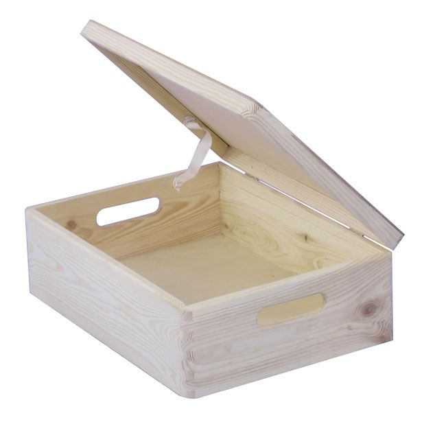 LESEN ZABOJ JEWE SMREKA 40X30X15 CM S POKROVOM, NELAKIRAN