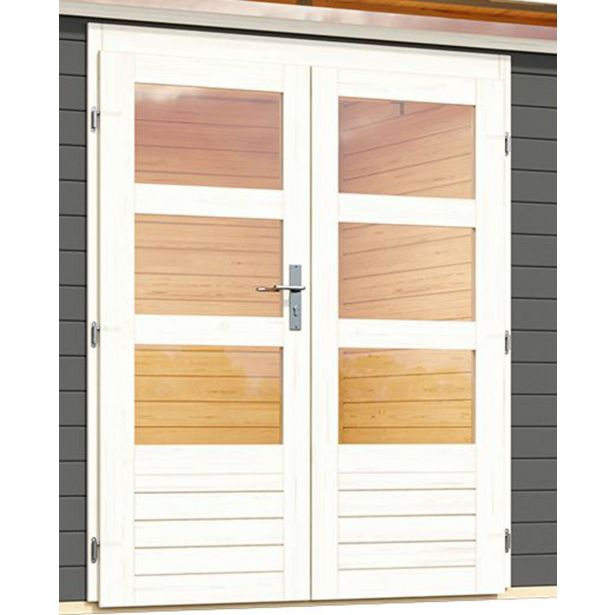 LESENA HIŠKA KARIBU KANDERN 6 + MONTAŽNA STREHA 3,20M BARVA LESA 274X274X222