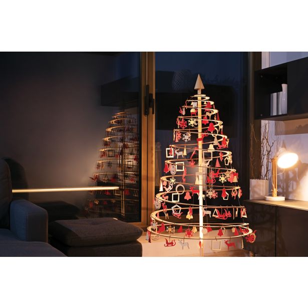 LESENA NOVOLETNA JELKA SPIRA VELIKA, VIŠINE 138 CM