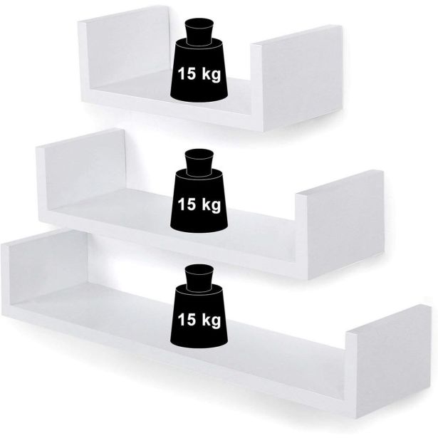 LESENA POLICA SONGMICS CUBE SET 3 KOS 40-35-30CM