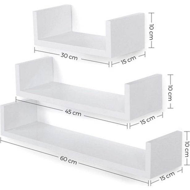 LESENA POLICA SONGMICS CUBE SET 3 KOS 60-45-30CM