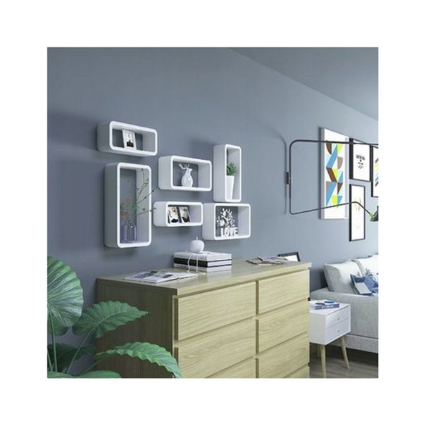 LESENA POLICA SONGMICS CUBE SET 3KOS PRAVOKOTNIK