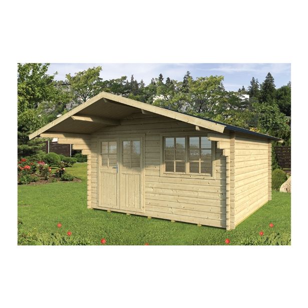 LESENA VRTNA HIŠKA GARTENPRO 380X380 CM, DEB. 44 MM ROSARIUM 2