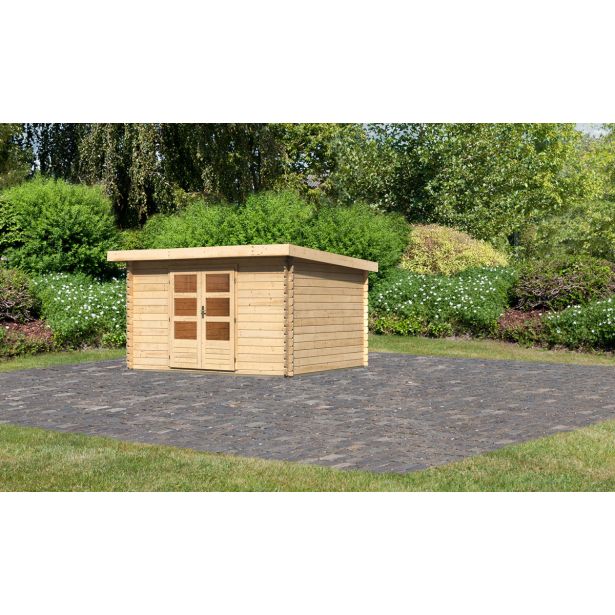 LESENA VRTNA HIŠKA KARIBU BASTRUP 7 3.57X2.2X2.97 LES 28MM