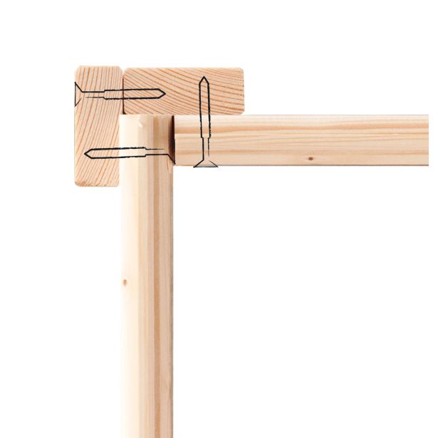 LESENA VRTNA HIŠKA KARIBU DAHME 3 180X184X222