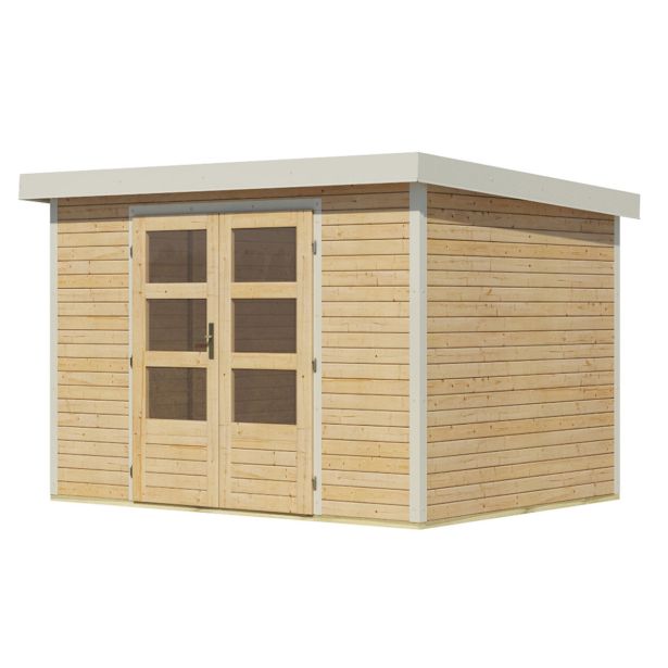 LESENA VRTNA HIŠKA KARIBU JUPITER 4 A 302X217X211 BELA