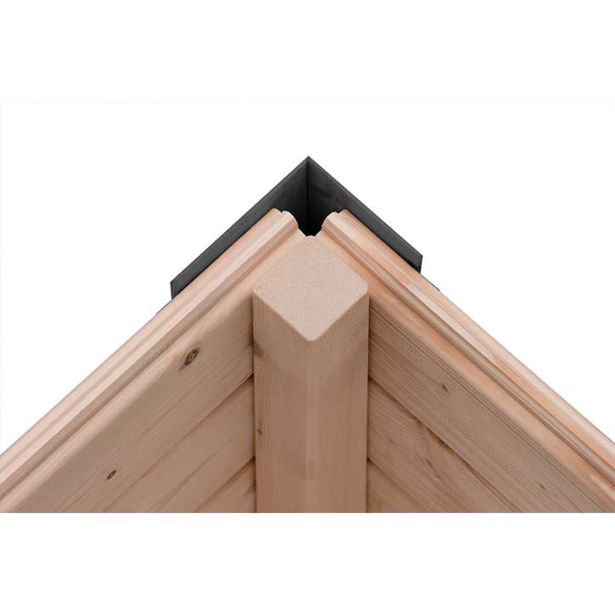 LESENA VRTNA HIŠKA KARIBU JUPITER A Z ANTRACIT OKV. 209X213X195 LES 19MM