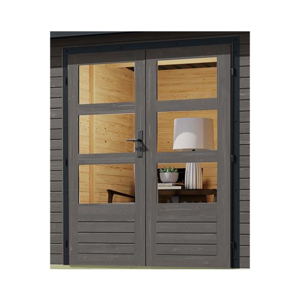 LESENA VRTNA HIŠKA KARIBU JUPITER B 209X214X218 BELI OKVIR