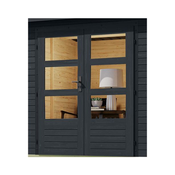 LESENA VRTNA HIŠKA KARIBU JUPITER C 209X214X218 BELI OKVIR