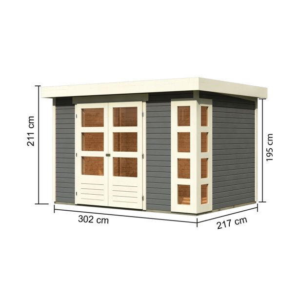 LESENA VRTNA HIŠKA KARIBU KERKO 4 302X217X211