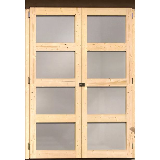 LESENA VRTNA HIŠKA KARIBU MÜHLENTRUP 1 211X404X217 BARVA LESA