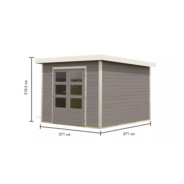 LESENA VRTNA HIŠKA KARIBU PLUTO D 220X271X271, BELA