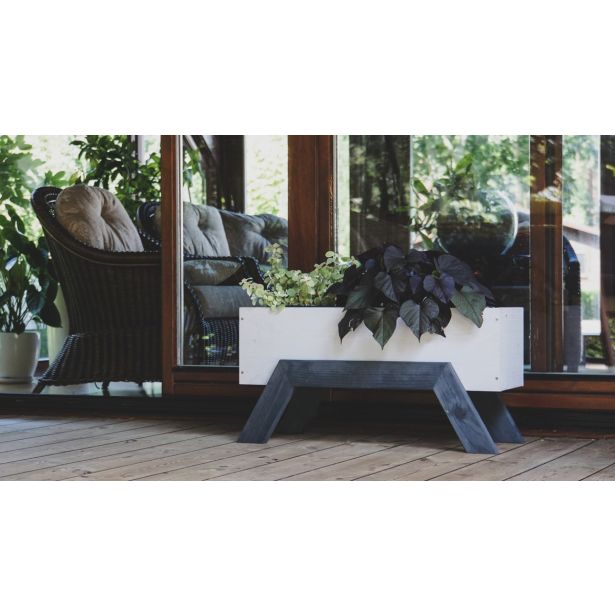 LESENI ELEMENTI PATKAR DEKORATIVNO KORITO BEIGE ANTRACIT 70X27X35 CM