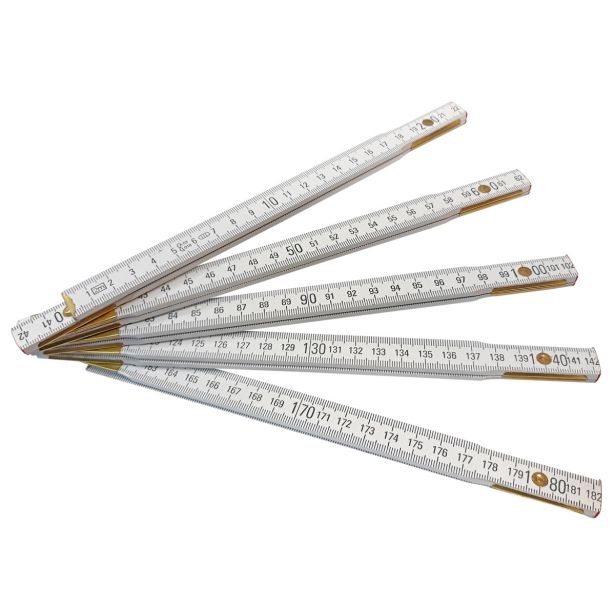 LESENI METER Z VZMETJO TOVARNA MERIL KOVINE 2 M BEL