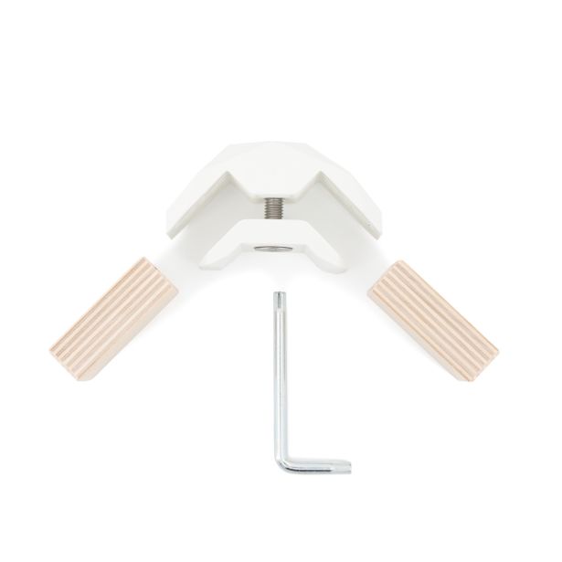 KONEKTOR X ZA POVEZAVO 2 LESNIH PLOŠČ PLAYWOOD 90° BEL