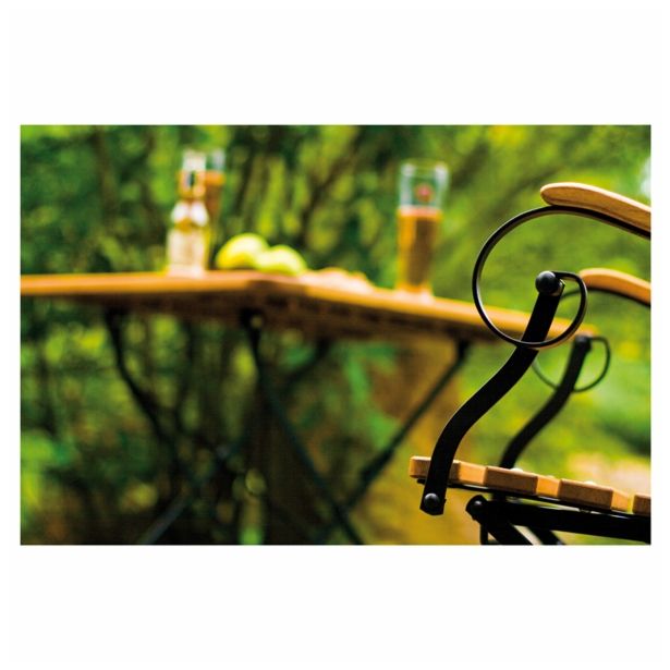 LESENI STOL RONDO MAJA Z ROKONASLONI, ROBINIJA