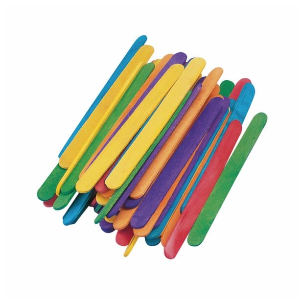 LESENI USTVARJAL. DODATKI RAYHER LESENA PALČKE MEŠANE NARAVNE 110X11 MM 72 KOS