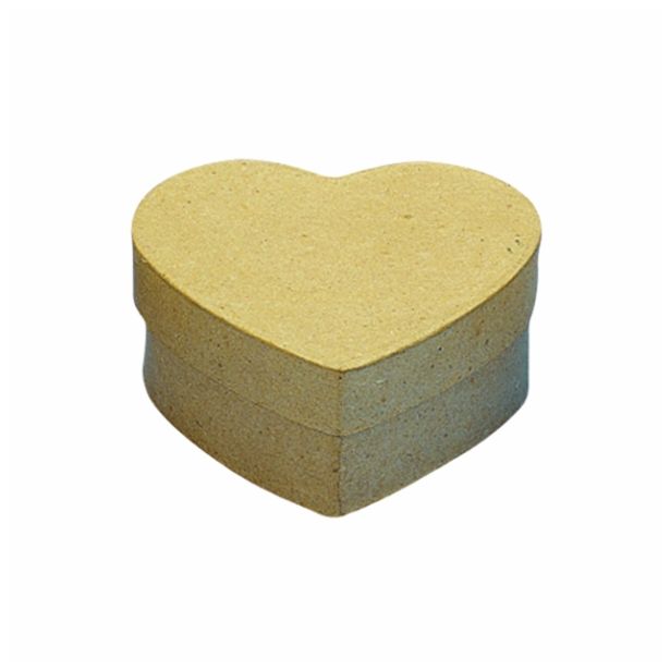 LESENI USTVARJAL. DODATKI RAYHER ŠKATLA IZ PAP. MASE SRCE 10X10X4.5 CM