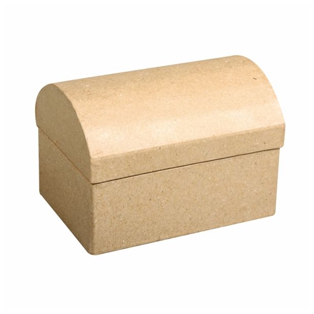 LESENI USTVARJAL. DODATKI RAYHER ŠKATLA IZ PAPIRNE MASE SKRINJA, 8X5.5X5 ,5 CM