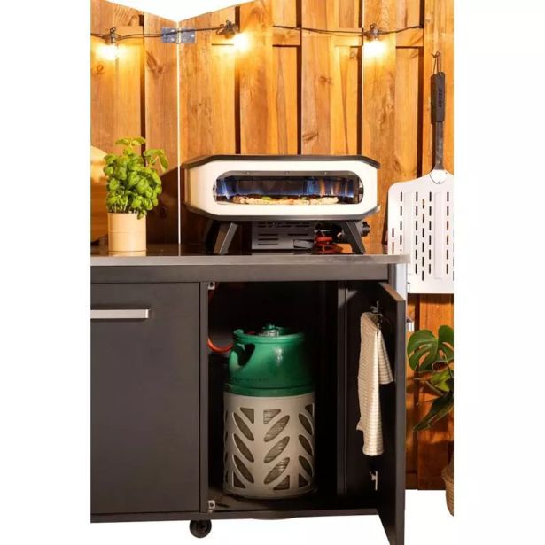 LETNA KUHINJA COZZE MIZA Z INOX PLOŠČO 90X60X90 CM (90527)