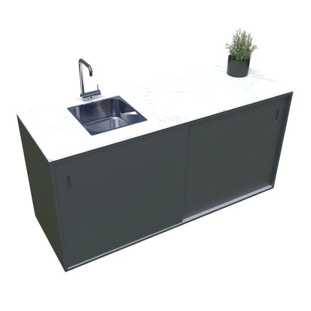 LETNA KUHINJA MS VISCOM ELEMENT S POMIVALNIM KORITOM 1800X634 MM