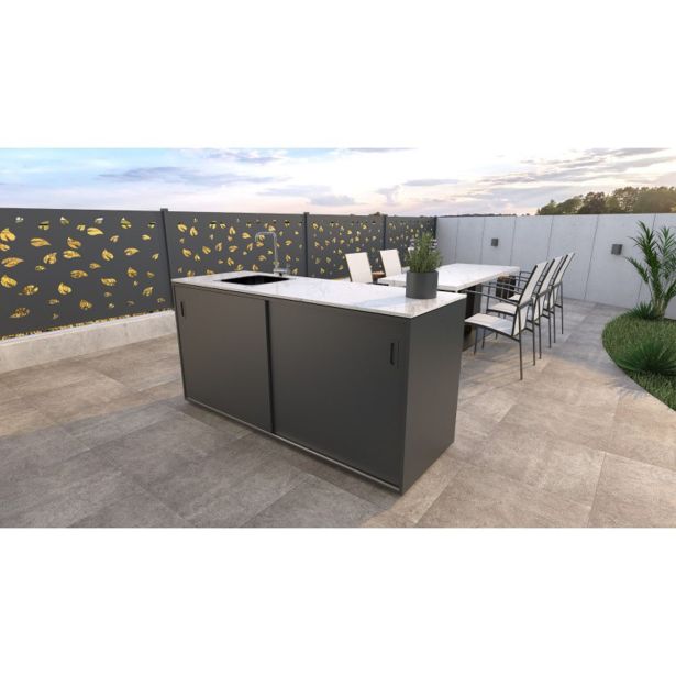 LETNA KUHINJA MS VISCOM ELEMENT S POMIVALNIM KORITOM 1800X634 MM