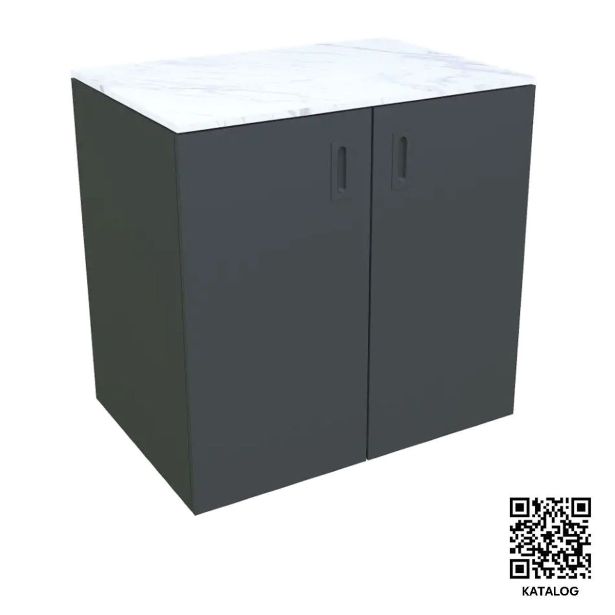 LETNA KUHINJA MS VISCOM ELEMENT Z VRATI ANTRACIT 900 X 634 MM