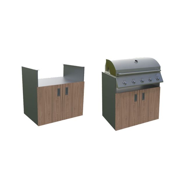 LETNA KUHINJA MS VISCOM ELEMENT ZA ŽAR AMERIŠKI OREH 900X634 MM