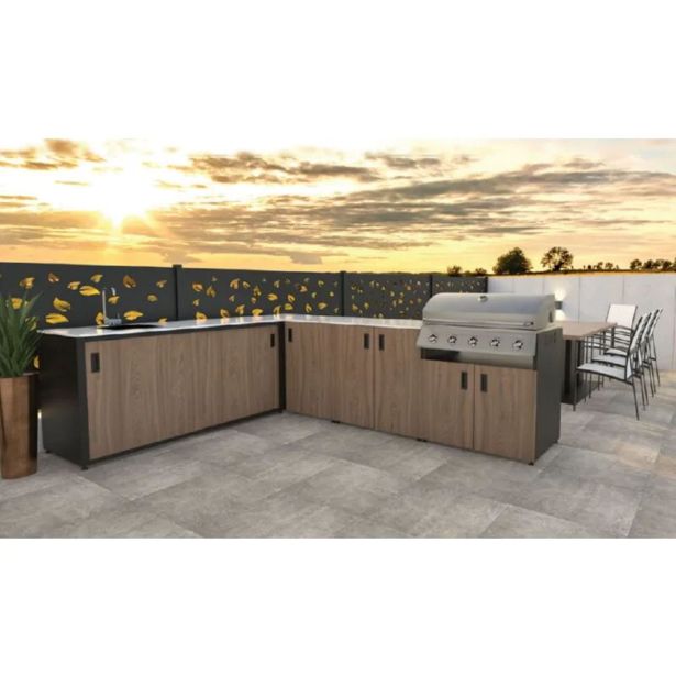 LETNA KUHINJA MS VISCOM KOTNI ALI SAMOSTOJNI ELEMENT ANTRACIT