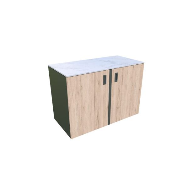 LETNA KUHINJA MS VISCOM KOTNI ALI SAMOSTOJNI LESNI DEKOR HRAST RUSTIK