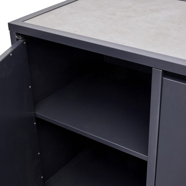 LETNA KUHINJA NATERIAL EUROPA 117X60 ALU, KAMEN