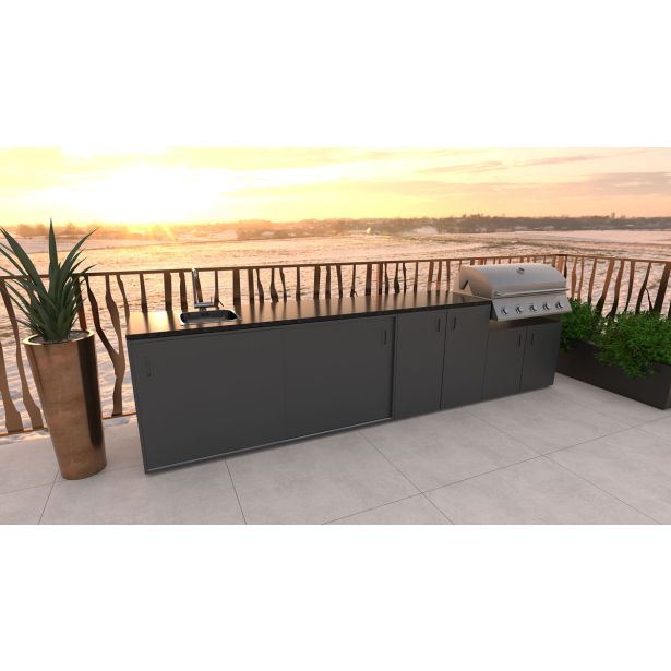 LETNA KUHINJA BELLANO BOLOGNA ANTRACIT PULT GRANIT