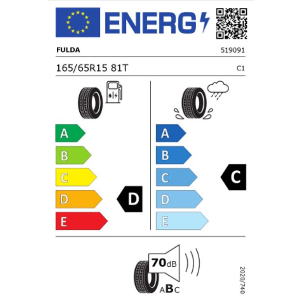 LETNA PNEVMATIKA FULDA 165/65R15 81T ECOCONTROL