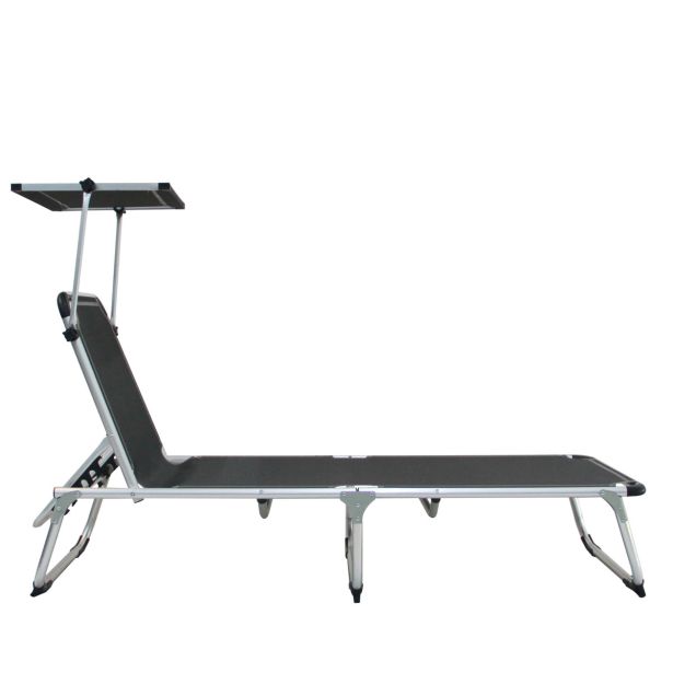 LEŽALNIK IZ TEKSTILENA AZUR S SENČNIKOM ANTR. ALU