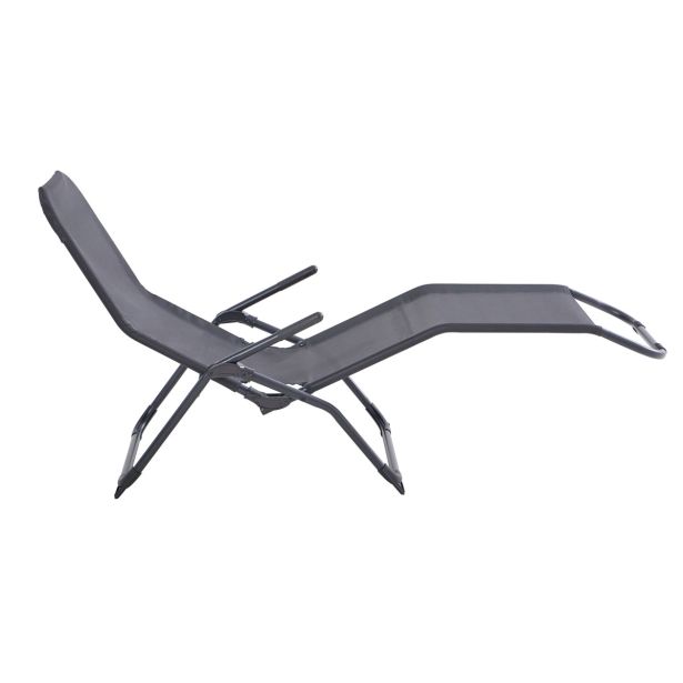 LEŽALNIK IZ TEKSTILENA KROMA SPA TEMNO SIV