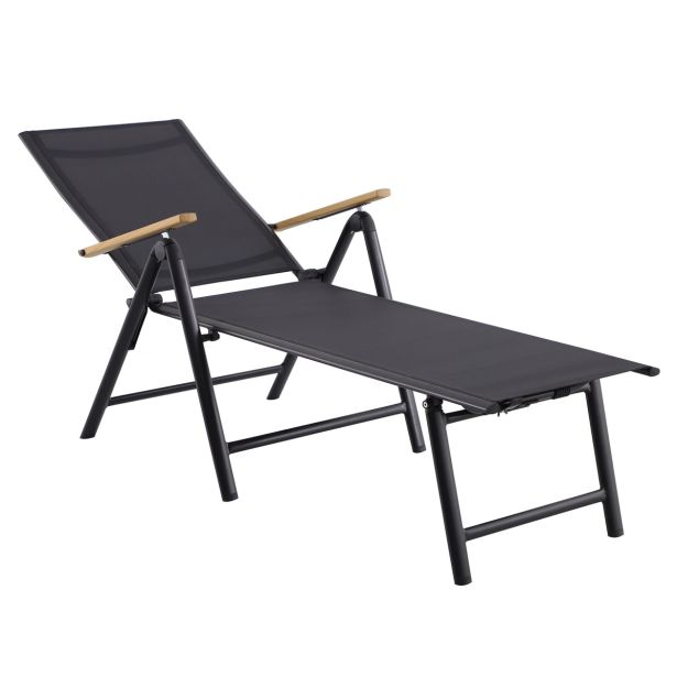 LEŽALNIK IZ TEKSTILENA NATERIAL LEŽALNIK ORIS TEMNO SIV ALU