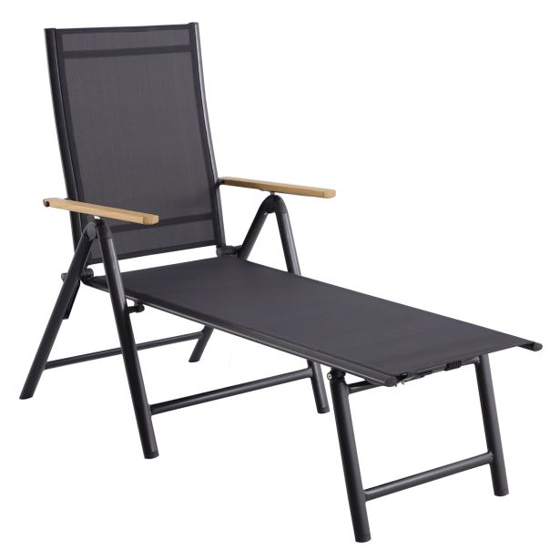 LEŽALNIK IZ TEKSTILENA NATERIAL LEŽALNIK ORIS TEMNO SIV ALU