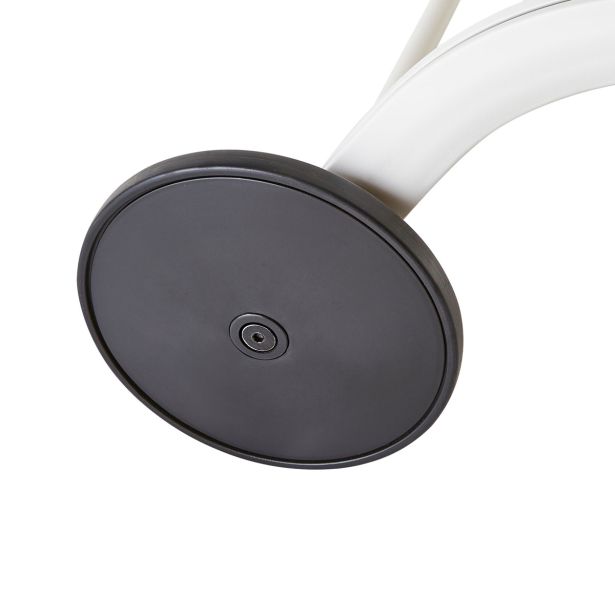 LEŽALNIK IZ TEKSTILENA NATERIAL LYRA II S KOLESI BEL ALU, TEKSTILEN