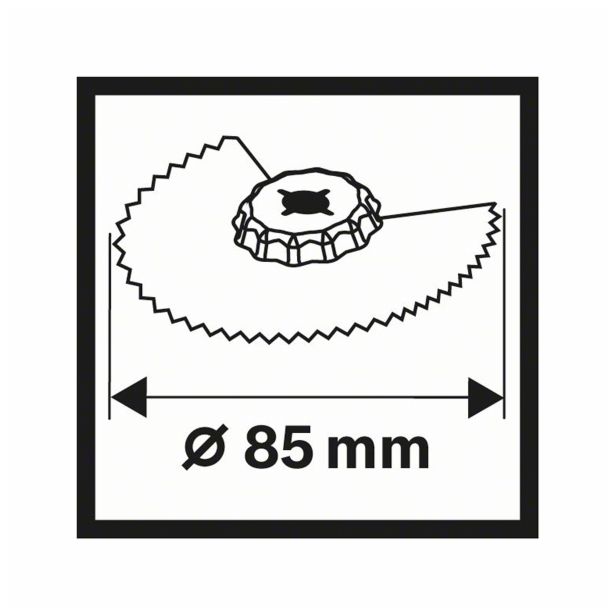PRIBOR ZA VEČNAM. ORODJA BOSCH ACZ 85 EC 85 MM